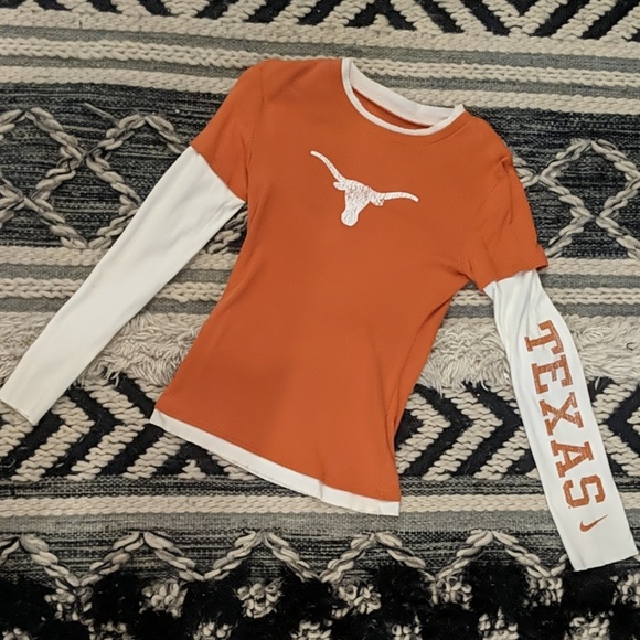 Nike Tops - Nike Texas Longhorns layered look long sleeve tee